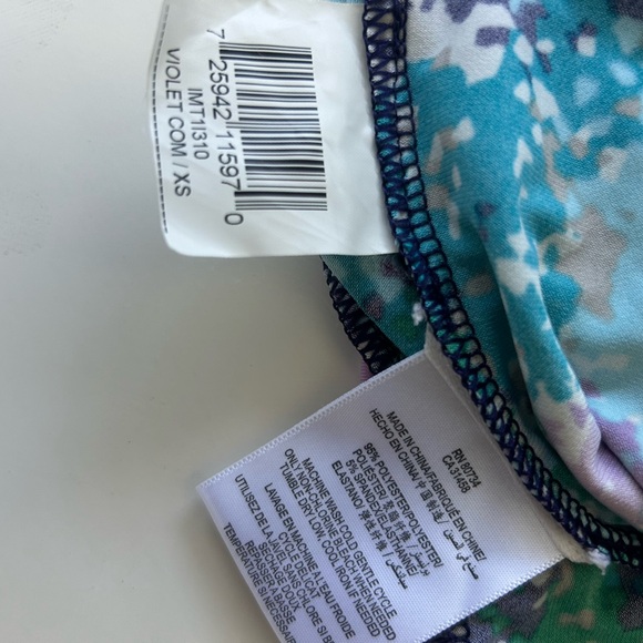 Colorful Abstract One-Shoulder Tunic - Picture 3 of 5